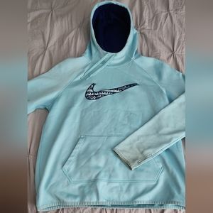Nike light blue hoodie